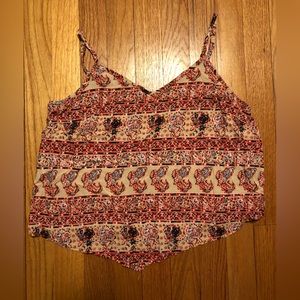 Vintage women’s cropped triangle tank